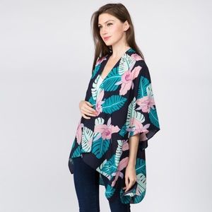 Women’s tropical kimono cardigan